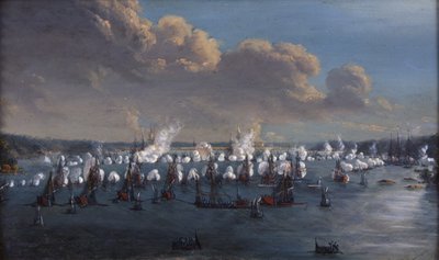 Battle at Fredrickshamn 15 May 1790 by Johan Tietrich Schoultz